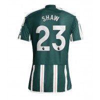 Muški Nogometni Dres Manchester United Luke Shaw #23 Gostujuci 2023-24 Kratak Rukav